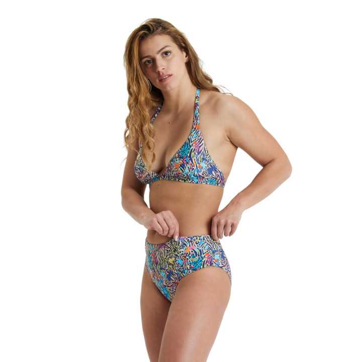 Strój kąpielowy damski Arena Women s Bikini Halterneck Multicolour