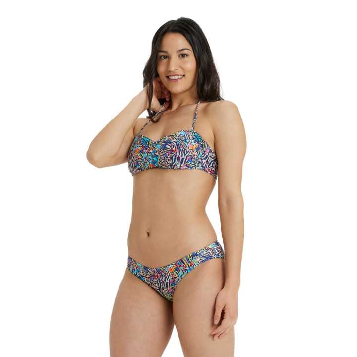 Strój kąpielowy damski Arena Women s Bikini Bandeau Allover Multicolour