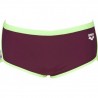 ARENA BOKSERKI SPODENKI MĘSKIE TEAM STRIPE LOW WAIST RED WINE-SHINY GREEN ROZMIAR D1