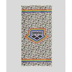 ARENA RĘCZNIK KĄPIELOWY PRIDE COLLECTION LIMITED LET IT BEAT WHITE MULTI 140X70CM