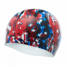 TYR CZEPEK FIRECRACKER SWIM CAP SILICONE RED-WHITE-BLUE