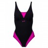 AQUA-SPORT KOSTIUM BASENOWY PŁYWACKI ROYAL SLIM PINK-BLACK ROZMIAR S