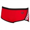 ARENA BOKSERKI SPODENKI MĘSKIE TEAM STRIPE LOW WAIST RED BLACK ROZMIAR D3