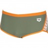 ARENA BOKSERKI SPODENKI MĘSKIE TEAM STRIPE LOW WAIST SHORT ARMY-TANGERINE ROZMIAR D1