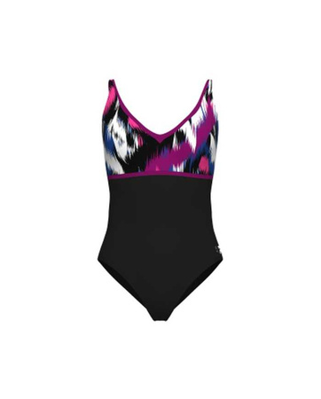 Strój kąpielowy damski Arena Women's Bodylift Black Multi Grape