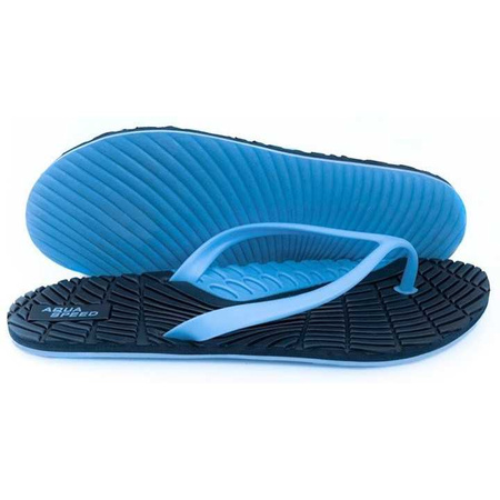 Klapki japonki damskie na basen Aqua-Speed Women Bahama Navy Blue