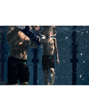 Strój startowy męski Arena Powerskin Men's Impulso Jammer Black Teal