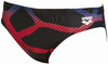 Kąpielówki slipy męskie Arena Men's Spider Brief Black Red