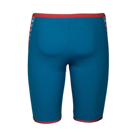 Kąpielówki męskie Arena Men's Icons Swim Jammer Solid Blue Cosmo Astro Red