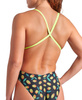 Damski strój kąpielowy jednoczęściowy Arena Women's Olives Swimsuit Xcriss Cro Black Multi Arctic Lime