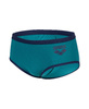 Kąpielówki slipy męskie Arena Men's One 12cm Briefs Big Logo Green Lake Navy