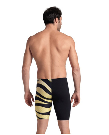 Kąpielówki męskie Arena Men's Multi Stripes Swim Jammer Black White Multi