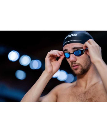 Okulary pływackie treningowe Arena Cobra Edge Swipe Mirror Blue Silver Black