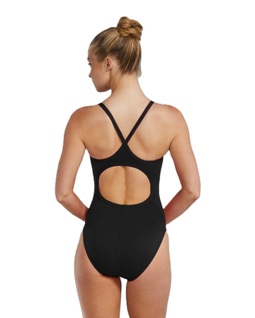 Strój kąpielowy damski na basen Tyr Solid Diamond Fit Black