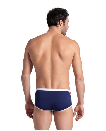 Spodenki kąpielowe męskie Arena Men's Icons Swim Low Waist Short Solid Navy White Red Multi