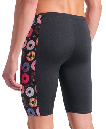 Kąpielówki jammery męskie Arena Men's Donuts Swim Jammer Black Black Multi 