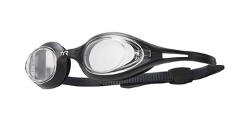 Okulary pływackie dla dorosłych i młodzieży TYR Hydra Flare Clear Black