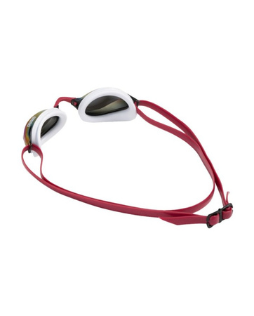 Okulary pływackie treningowe Arena Python Mirror Copper White Red Wine
