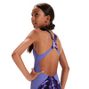 Strój startowy Dziewczęcy Junior Speedo LZR Ignite Open Back Kneeskin Miami Lilac