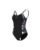 Strój kąpielowy damski Arena Women's Bodylift U Back Black Multi