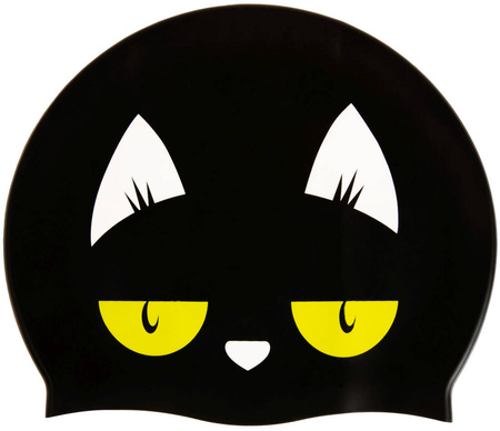 Aqua Speed Czepek pływacki junior KIDDIE cat black kol.07