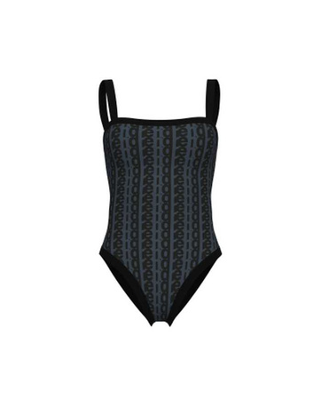 Strój kąpielowy damski Arena Women's Monogram U Back Black Multi