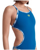 Damski strój kąpielowy jednoczęściowy Arena Women's Rule Breaker Hooked Rev One Piece R White Multi Blue Cosmo