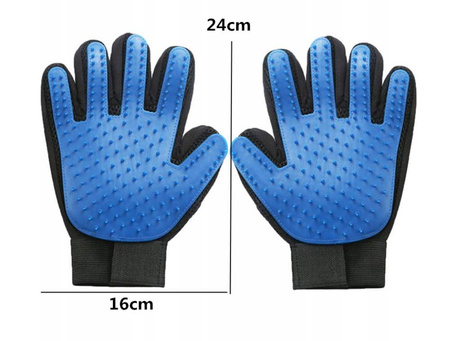 Rękawica szczotka do czesania sierści psa kota