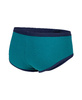 Kąpielówki slipy męskie Arena Men's One 12cm Briefs Big Logo Green Lake Navy