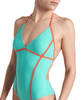 Strój kąpielowy damski Arena Women's Profile Back One Piece Water Calypso Coral