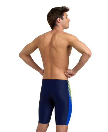 Spodenki kąpielowe męskie Arena Men's Threefold Jammer R Navy Neon Blue White