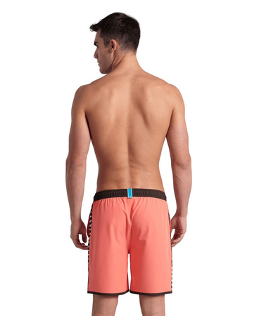 Szorty męskie Arena Men's Icons Team Stripe Unisex Bermuda Coral