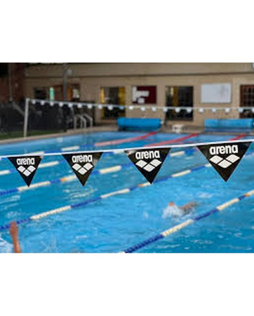 Flagi na basen Arena Backstroke Flags Black