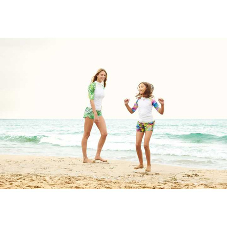 Koszulka damska Arena Rash Vest S/S Allover White-Muti