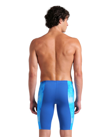Spodenki kąpielowe męskie Arena Men's Swim Jammer Allover Print Blue Multi Royal