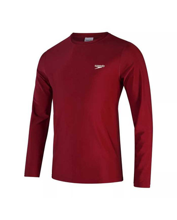 Koszulka długi rękaw do pływania męska Speedo Rash Top Blood
