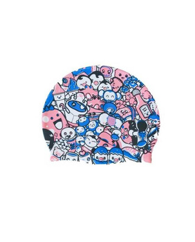 Czepek pływacki na basen dla dzieci Aqua-Sport Junior Swim Cap Food Party Multi