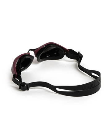 Okulary do pływania na basen unisex Arena Air Bold Swipe Mirror Silver Red Wine
