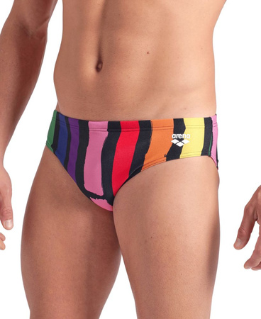 Spodenki kąpielowe dla mężczyzn slipy kąpielówki na basen Arena Painters Stripe