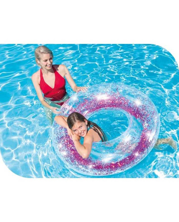 Koło z brokatem do nauki pływania na basen Intex