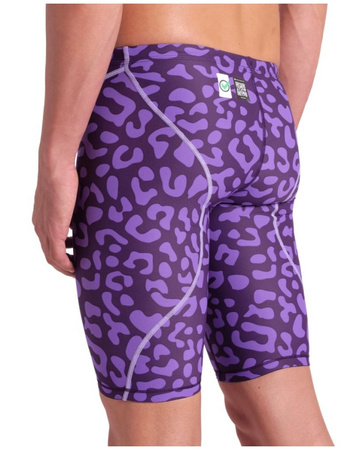 Strój startowy męski Arena Men's Powerskin ST Next Le Jammer Leopard Skin Violet