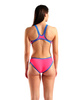 Strój kąpielowy damski Arena Women's One BigLogo One Piece Shocking Pink-Blue River