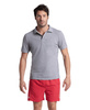 Koszulka polo męska Arena Men's Poloshirt Solid Cotton Piquet Medium Grey Heather 