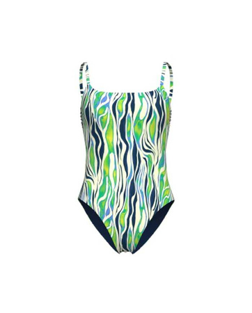 Strój kąpielowy damski Arena Women's Tie BackWater Print Swimsuit