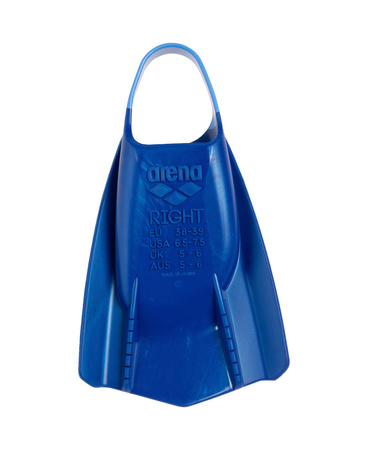 Krótkie płetwy treningowe basen unisex pływanie Arena Powerfin Pro II Blue