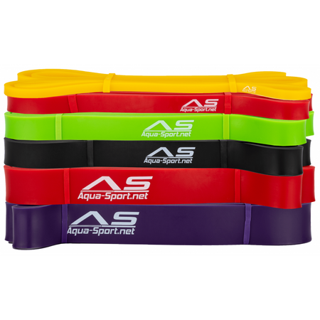 Zestaw 6 taśm do ćwiczeń oporowych Aqua-Sport Powerstrech Superband