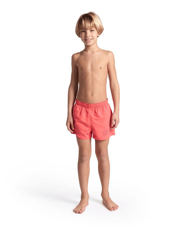 Szorty kąpielówki chłopięce Arena Boy's Beach Short Logo Calypso Coral Blue Cosmo