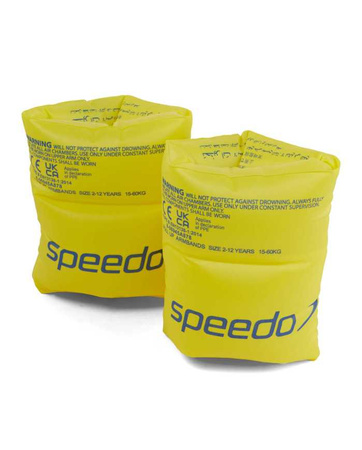 SPEEDO RĘKAWKI JUNIOR ROLL UP ARMBANDS IU FLUO YELLOW 8-06945A878 ONE SIZE