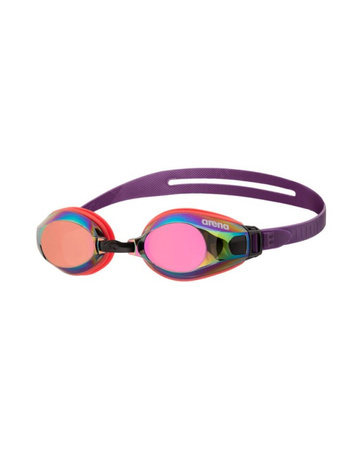 Okulary pływackie na basen Arena Zoom X-Fit Mirror Copper Bright Coral Plum