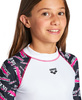 Koszulka na basen plażę pływanie dla dziewczynek Arena Rash Vest White
